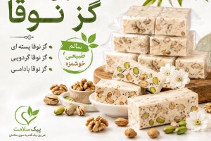 شیرینی گز نوقا پیک سلامت - طبیعی، سالم و خوشمزه