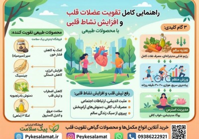 تقویت قلب و رفع تپش قلب با طب سنتی | پکیج تخصصی مقوی و مفرح قلب پیک سلامت تقویت قلب و رفع تپش قلب با طب سنتی | پکیج تخصصی مقوی و مفرح قلب پیک سلامت
