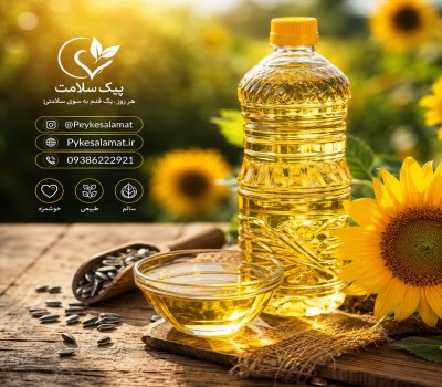روغن آفتابگردان پیک سلامت - روغن طبیعی و مغذی برای پوست و مو