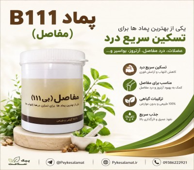 پماد B111 پیک سلامت - تسکین سریع درد مفاصل، عضلات و آرتروز